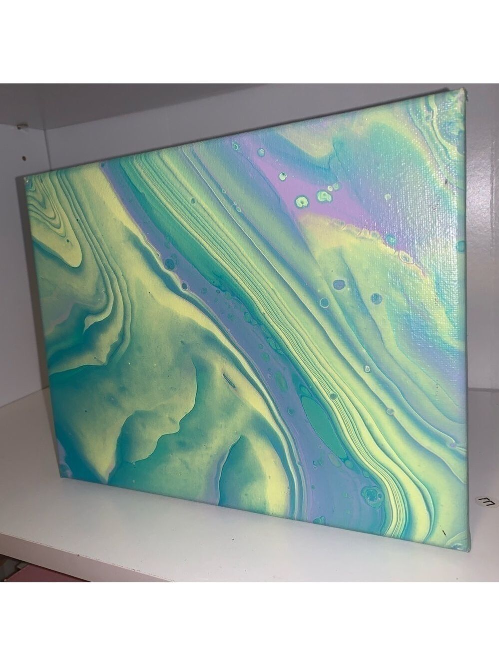 8.5”X11” Poured Painting